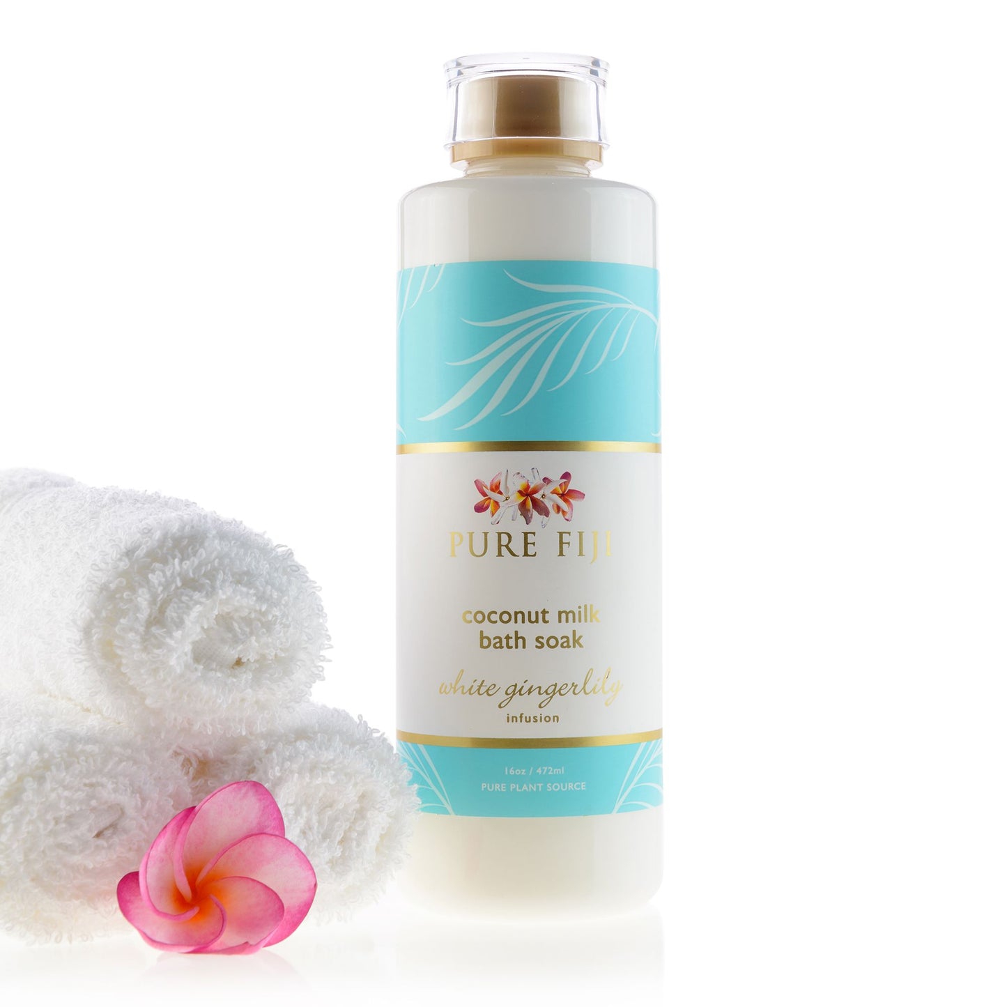 Pure Fiji White Gingerlily Milk Bath Soak 472ml