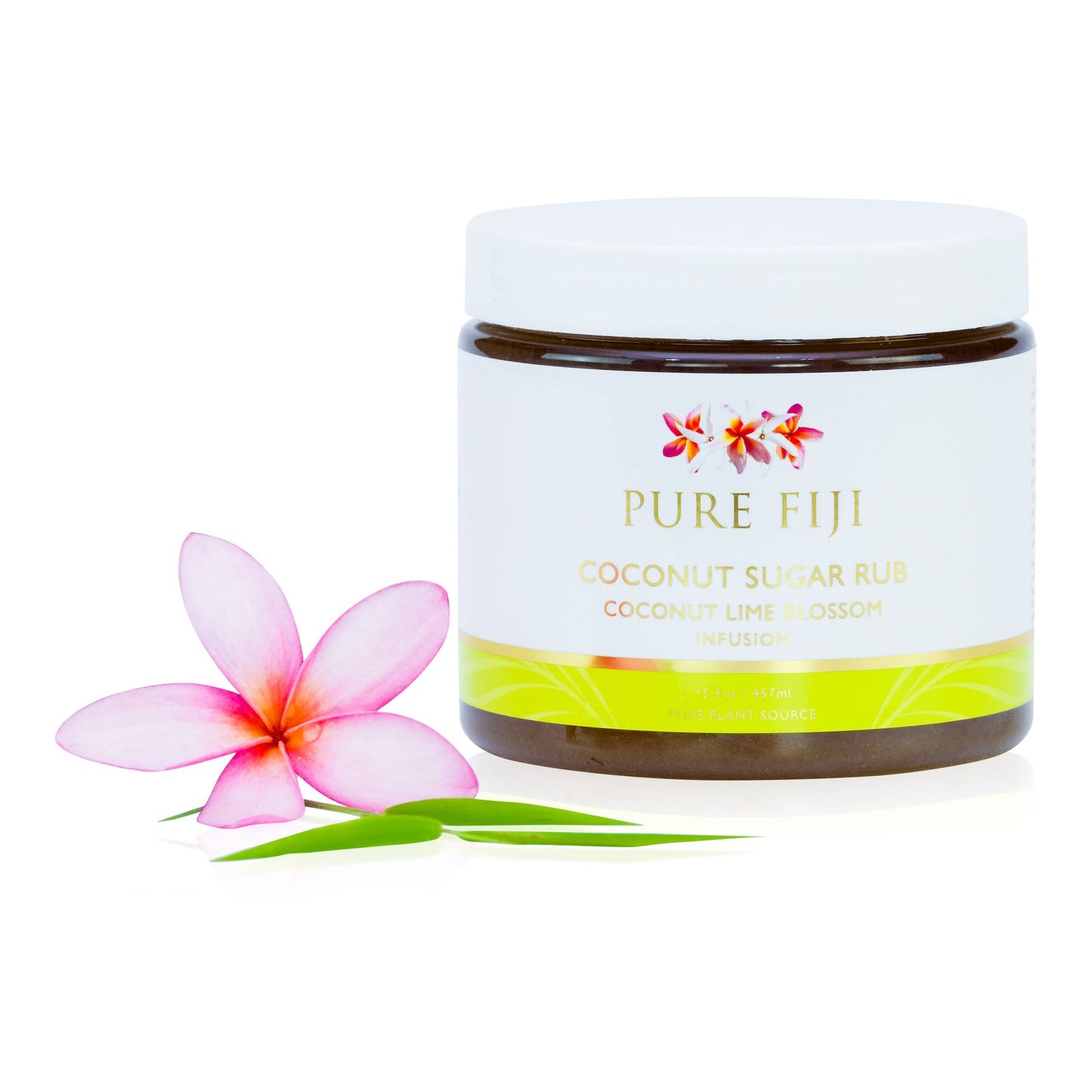 Pure Fiji Coconut Lime Blossom Sugar Rub 457ml